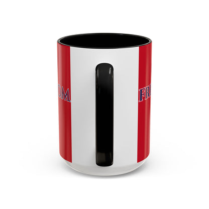 Freedom, Red Accent Mug by theGreenDragonTavern.shop