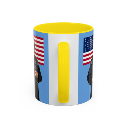 "Traitors and Patriots" Ulysses Grant Light Blue Accent Mug by theGreenDragonTavern.shop