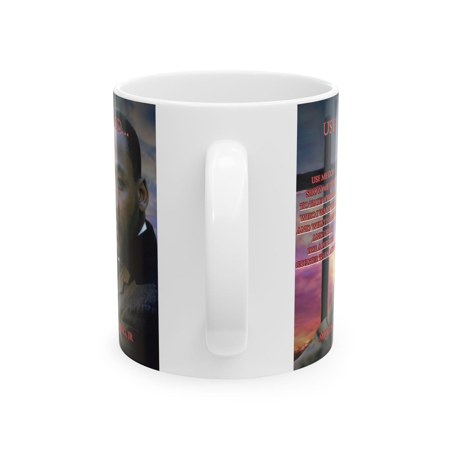 Use Me God, MLK Jr White Mug by theGreenDragonTavern.shop