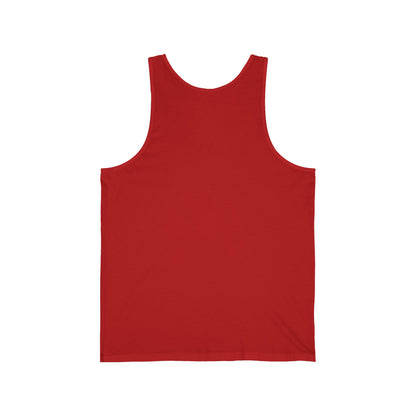Hula Girl Packin' Heat Unisex Jersey Tank Top by theGreenDragonTavern.shop