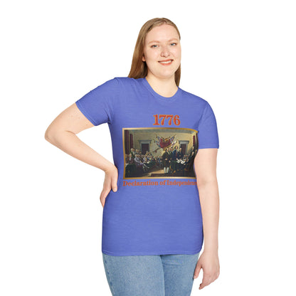 Declaration of Independence Light colors Unisex T-Shirt by theGreenDragonTavern.shop