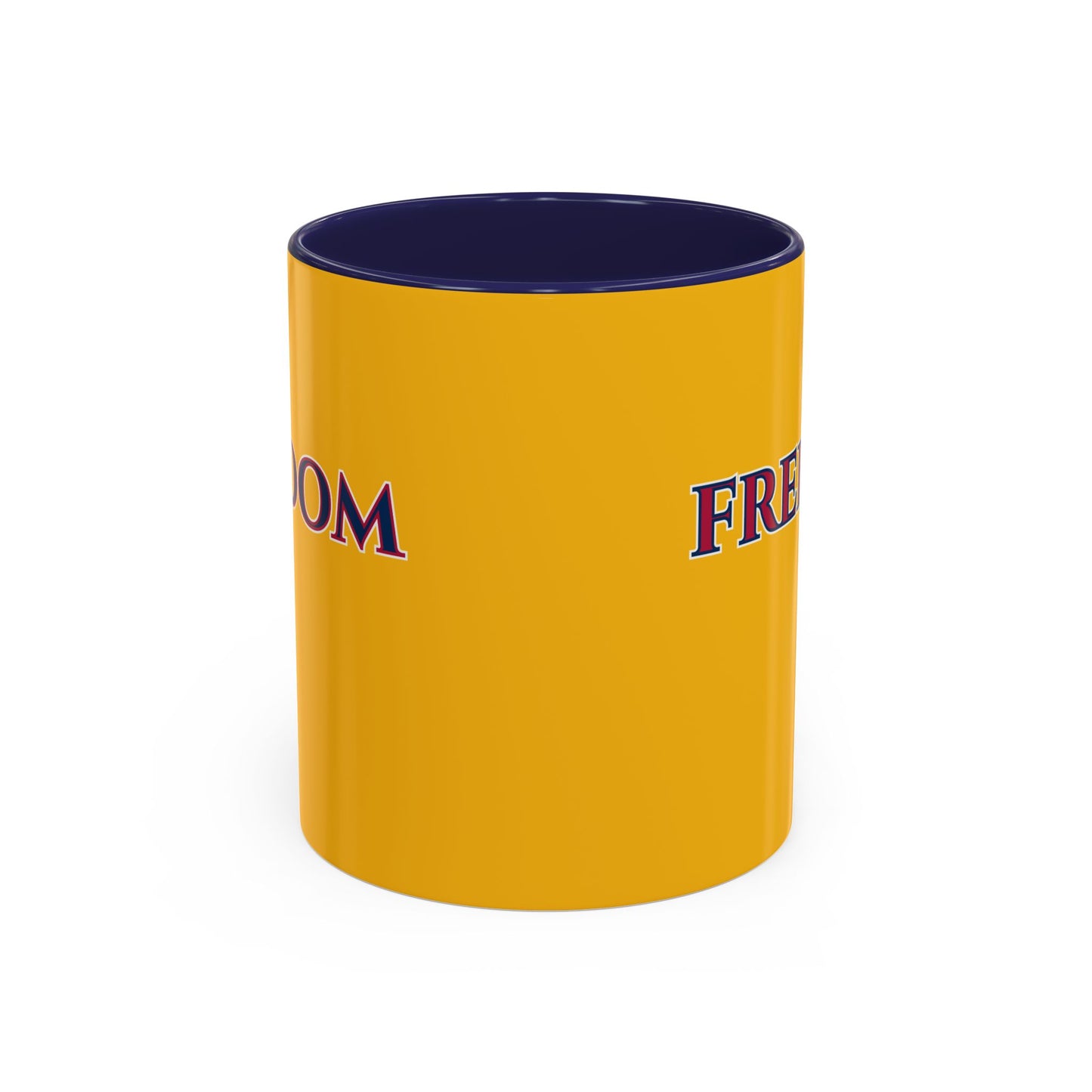 Freedom, Yellow Accent Mug by theGreenDragonTavern.shop