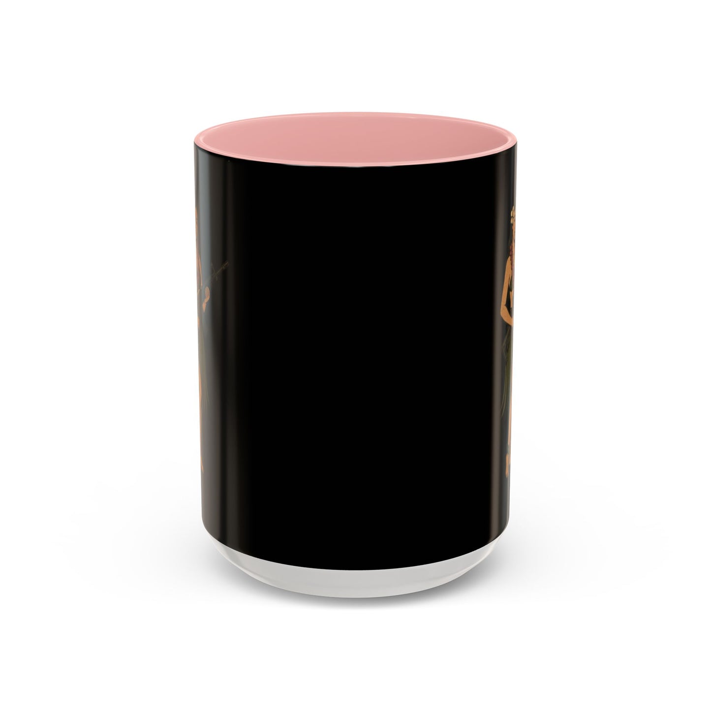 Hula Girl Packin' Heat Black Accent Mug by theGreenDragonTavern.shop