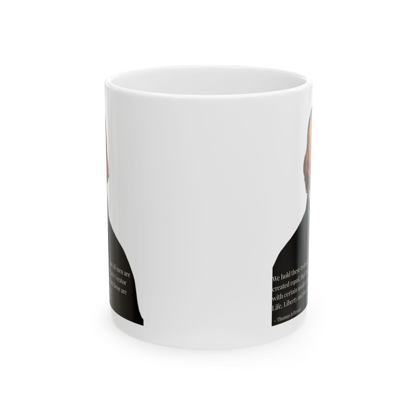 We hold these truths to be self-evident White Mug by theGreenDragonTavern.shop
