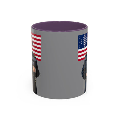"Traitors and Patriots" Ulysses Grant Grey Accent Mug by theGreenDragonTavern.shop