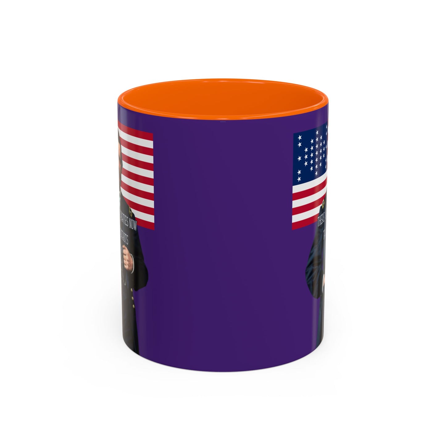 "Traitors and Patriots" Ulysses Grant Dark Purple Accent Mug by theGreenDragonTavern.shop
