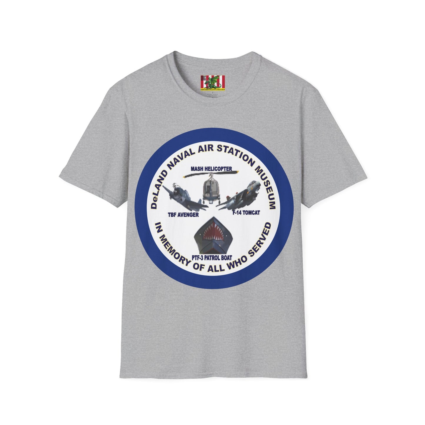 DNASM Student Art Navy Frame Lighter colors Unisex T-Shirt by theGreenDragonTavern.shop