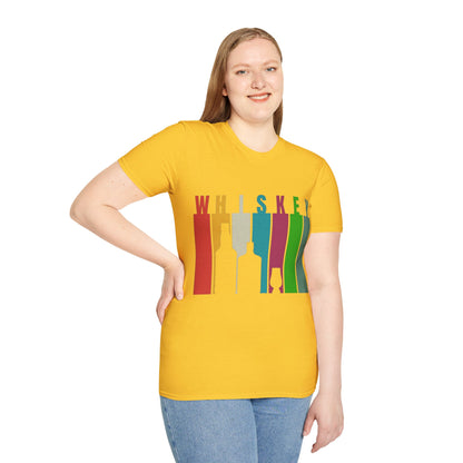 Whiskey spelled with an 'e' Light colors Unisex T-Shirt by theGreenDragonTavern.shop