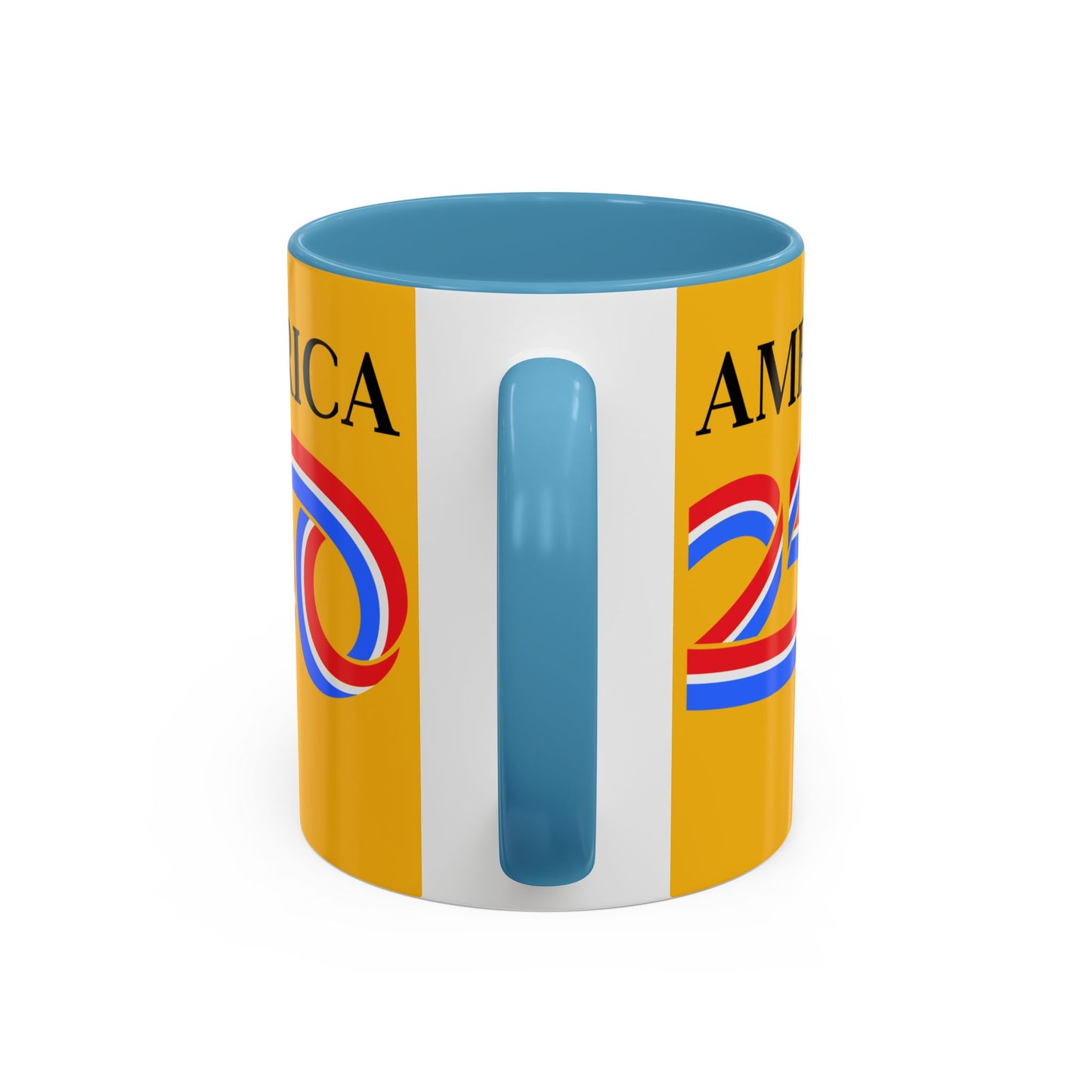 America 250 Yellow Accent Mug by theGreenDragonTavern.shop