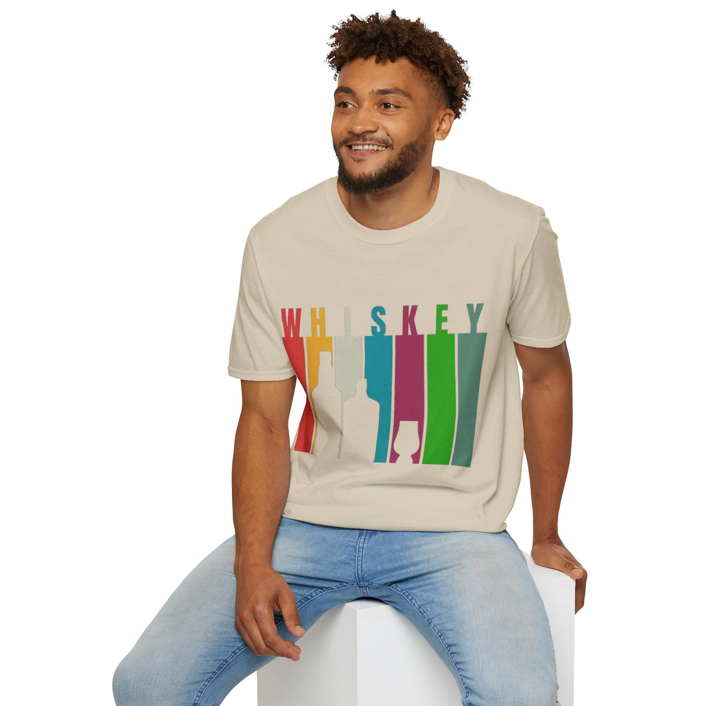 Whiskey spelled with an 'e' Light colors Unisex T-Shirt by theGreenDragonTavern.shop