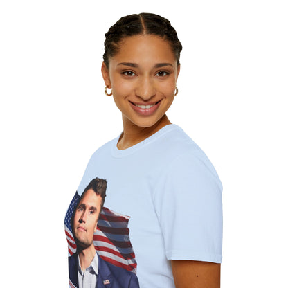 Charlie Kirk, Healthy Debate Light colors Unisex T-Shirt by theGreenDragonTavern.shop