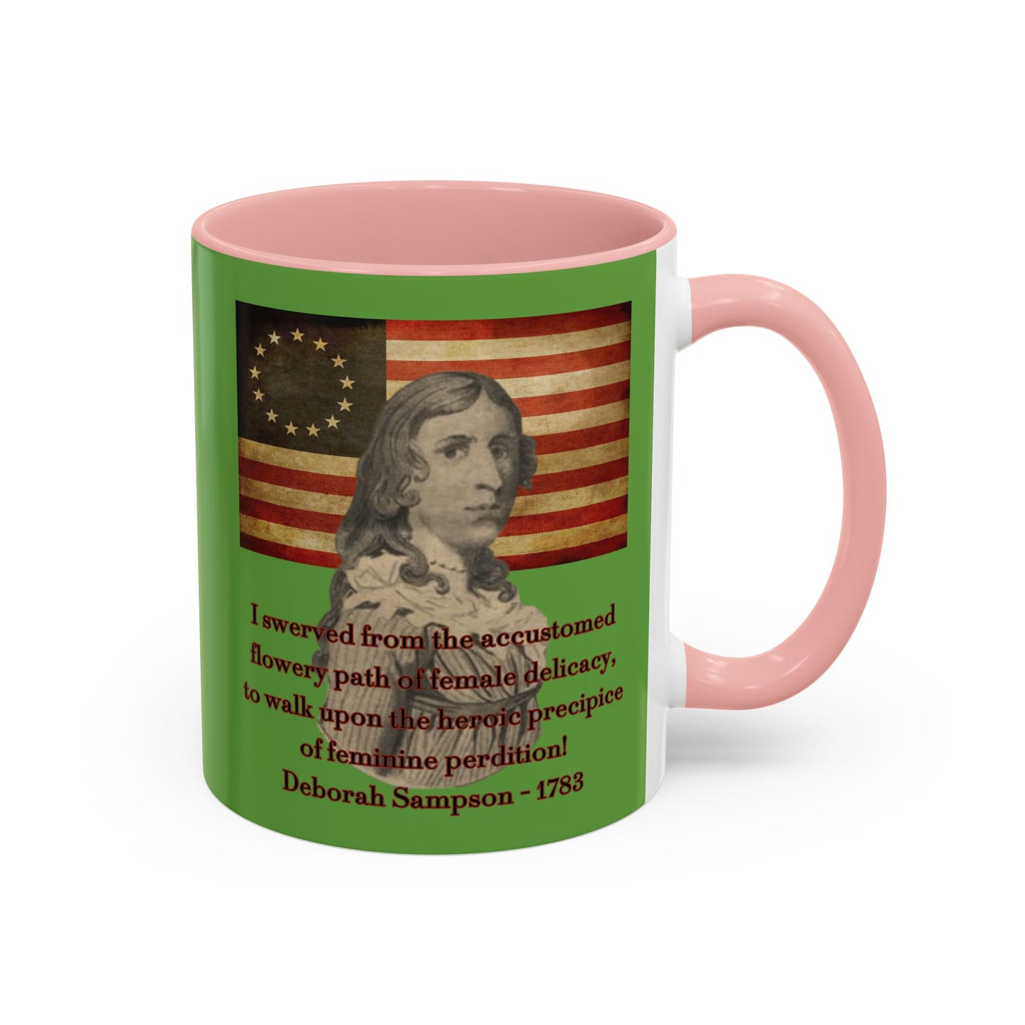 Deborah Sampson, America's Mulan Green Accent Mug by theGreenDragonTavern.shop