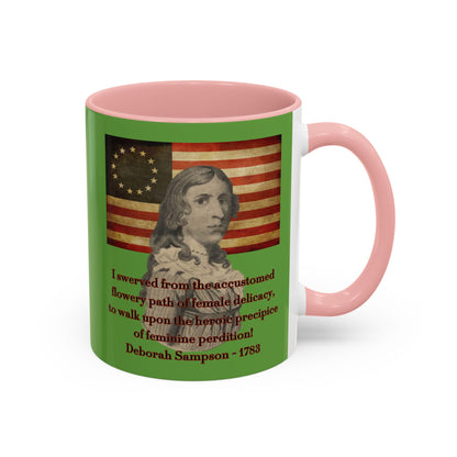 Deborah Sampson, America's Mulan Green Accent Mug by theGreenDragonTavern.shop