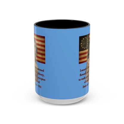 Deborah Sampson, America's Mulan Light Blue Accent Mug by theGreenDragonTavern.shop