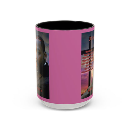 Use Me God, MLK Jr Pink Accent Mug by theGreenDragonTavern.shop