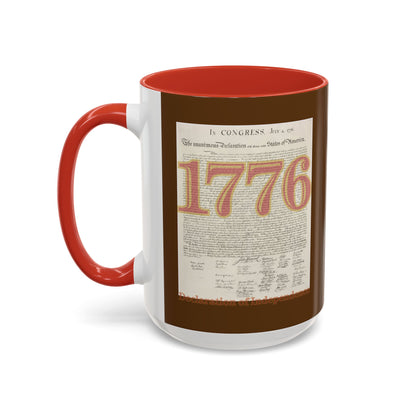 Declaration of Independence Brown Accent Mug by theGreenDragonTavern.shop