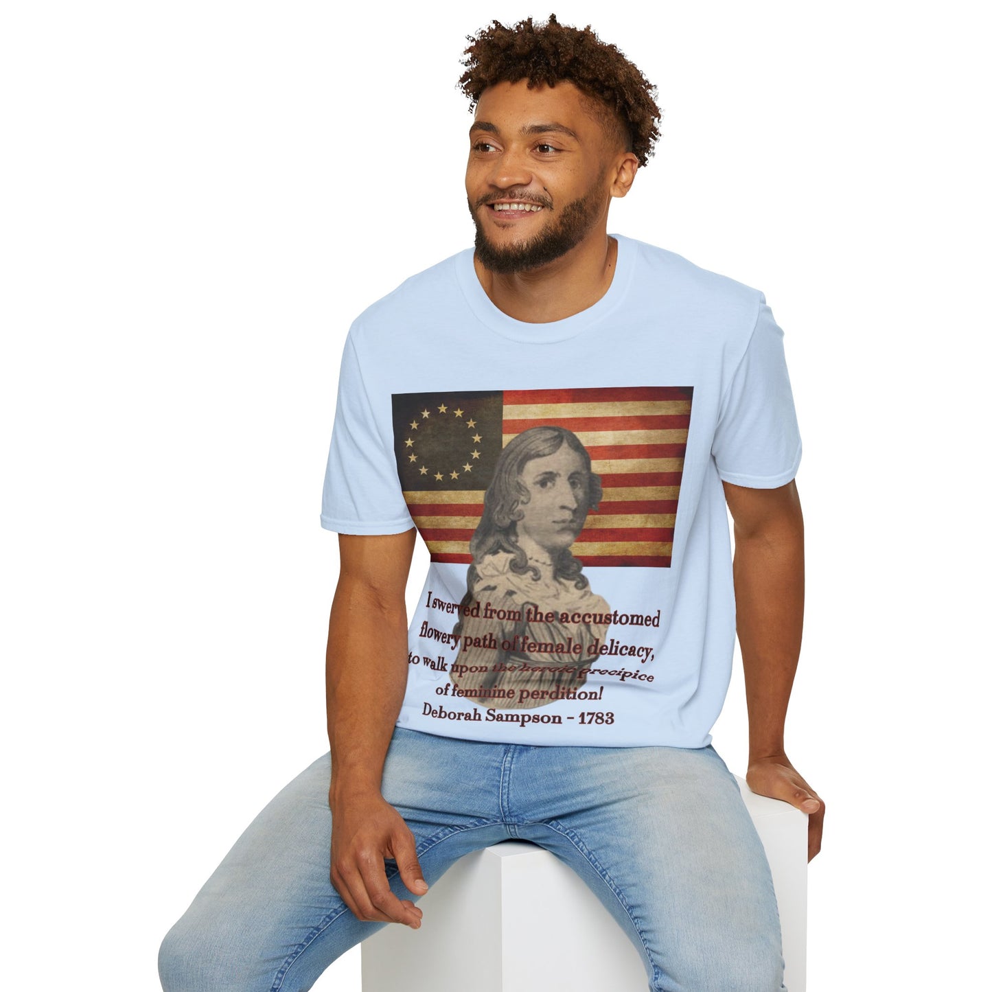 Deborah Sampson, America's Mulan Light colors Unisex T-Shirt by theGreenDragonTavern.shop