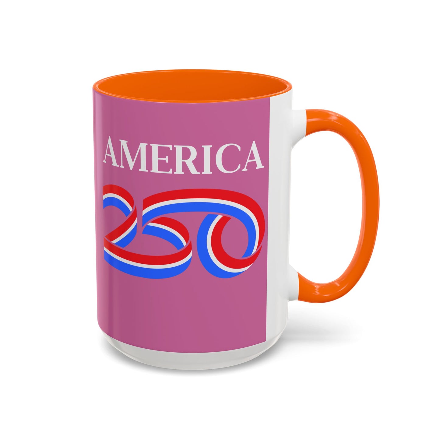 America 250 Pink Accent Mug by theGreenDragonTavern.shop