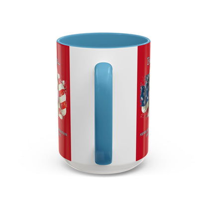 Ronald Reagan Freedom Vendetta Red Accent Mug by theGreenDragonTavern.shop