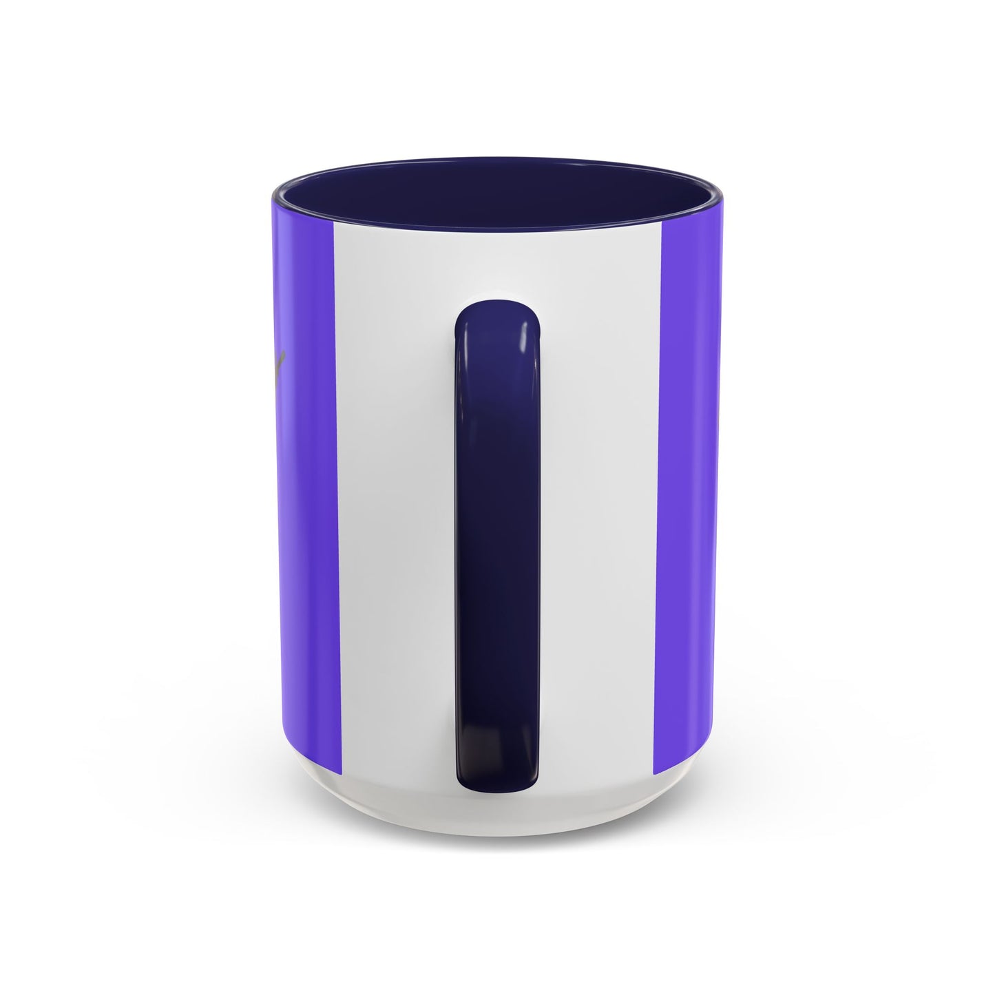 Hula Girl Packin' Heat Light Purple Accent Mug by theGreenDragonTavern.shop