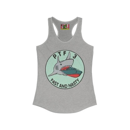 DNASM PTF-3 Women's Racerback Tank Top by theGreenDragonTavern.shop