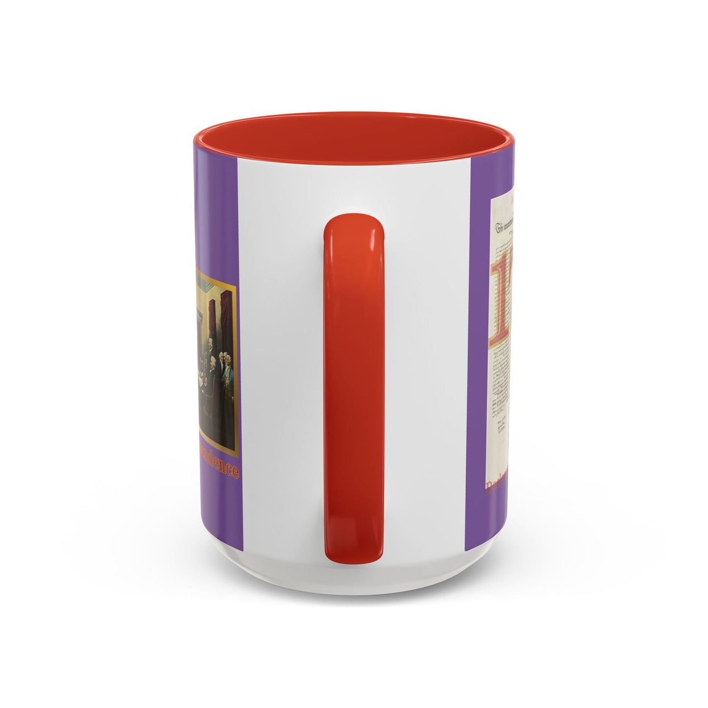 Declaration of Independence Light Purple Accent Mug by theGreenDragonTavern.shop