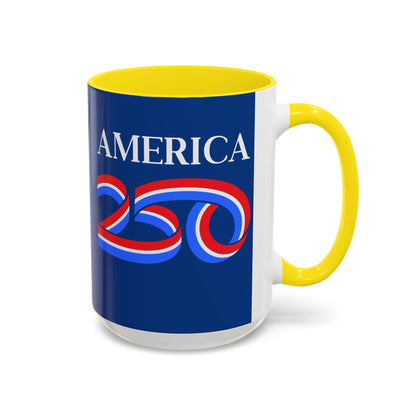 America 250 Dark Blue Accent Mug by theGreenDragonTavern.shop
