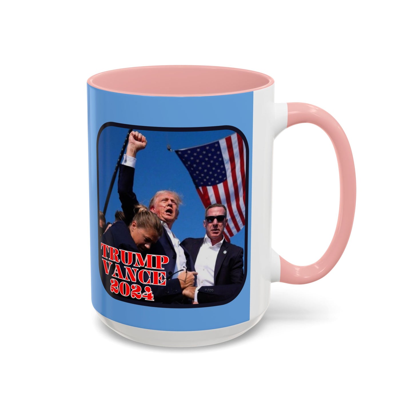 Trump and Vance 2024 Accent Mug by theGreenDragonTavern.shop