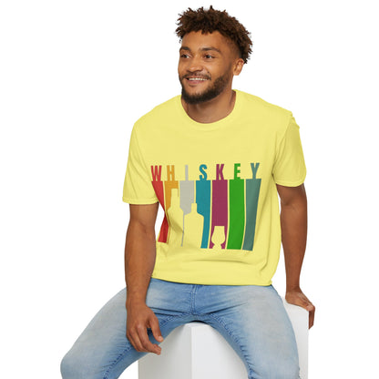 Whiskey spelled with an 'e' Light colors Unisex T-Shirt by theGreenDragonTavern.shop