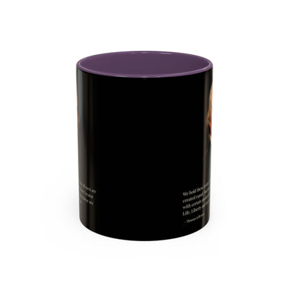 We hold these truths to be self-evident Black Accent Mug by theGreenDragonTavern.shop