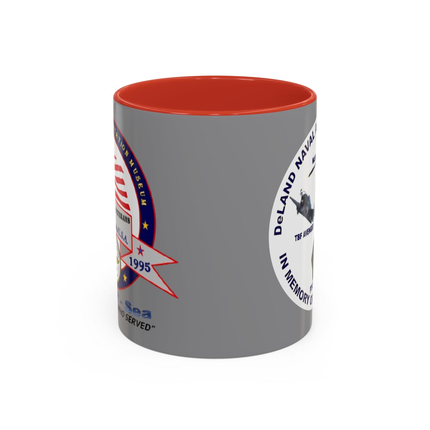 DNASM 2-sided, Founding & Student Art w/WhiteBG Grey Accent Mug by theGreenDragonTavern.shop