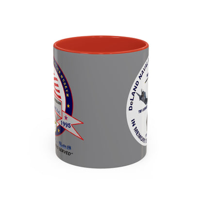 DNASM 2-sided, Founding & Student Art w/WhiteBG Grey Accent Mug by theGreenDragonTavern.shop