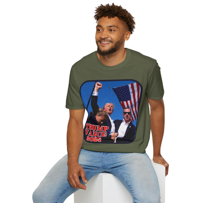 Trump and Vance 2024 Dark colors Unisex T-Shirt by theGreenDragonTavern.shop