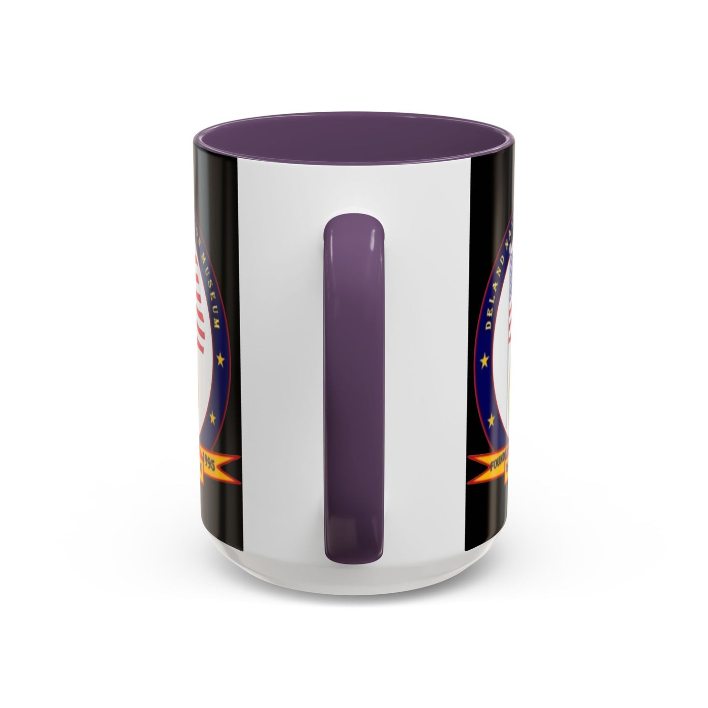 DeLand Naval Air Station Museum Black Accent Mug by theGreenDragonTavern.shop