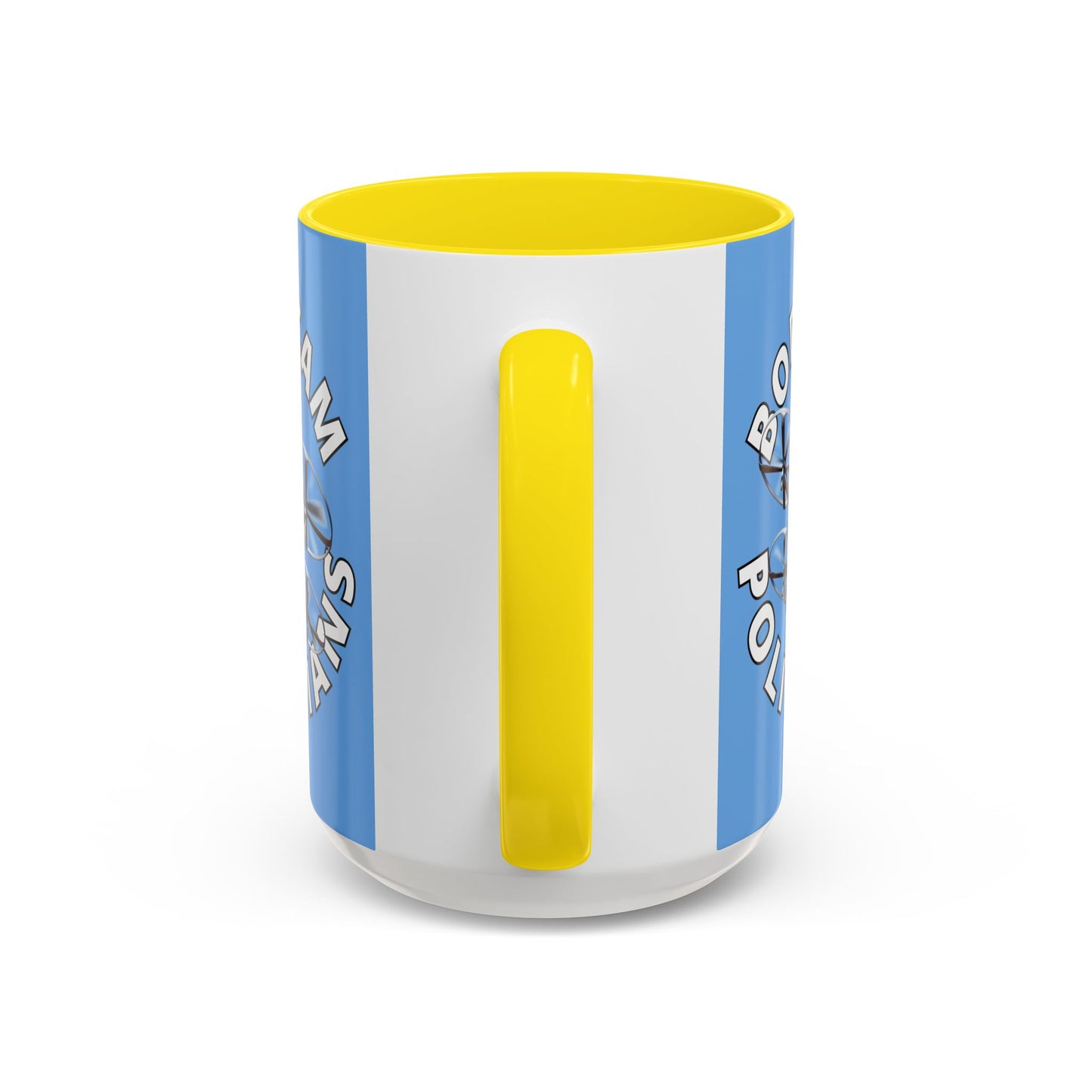 Bodycam the Politicians Drone Light Blue Accent Mug by theGreenDragonTavern.shop