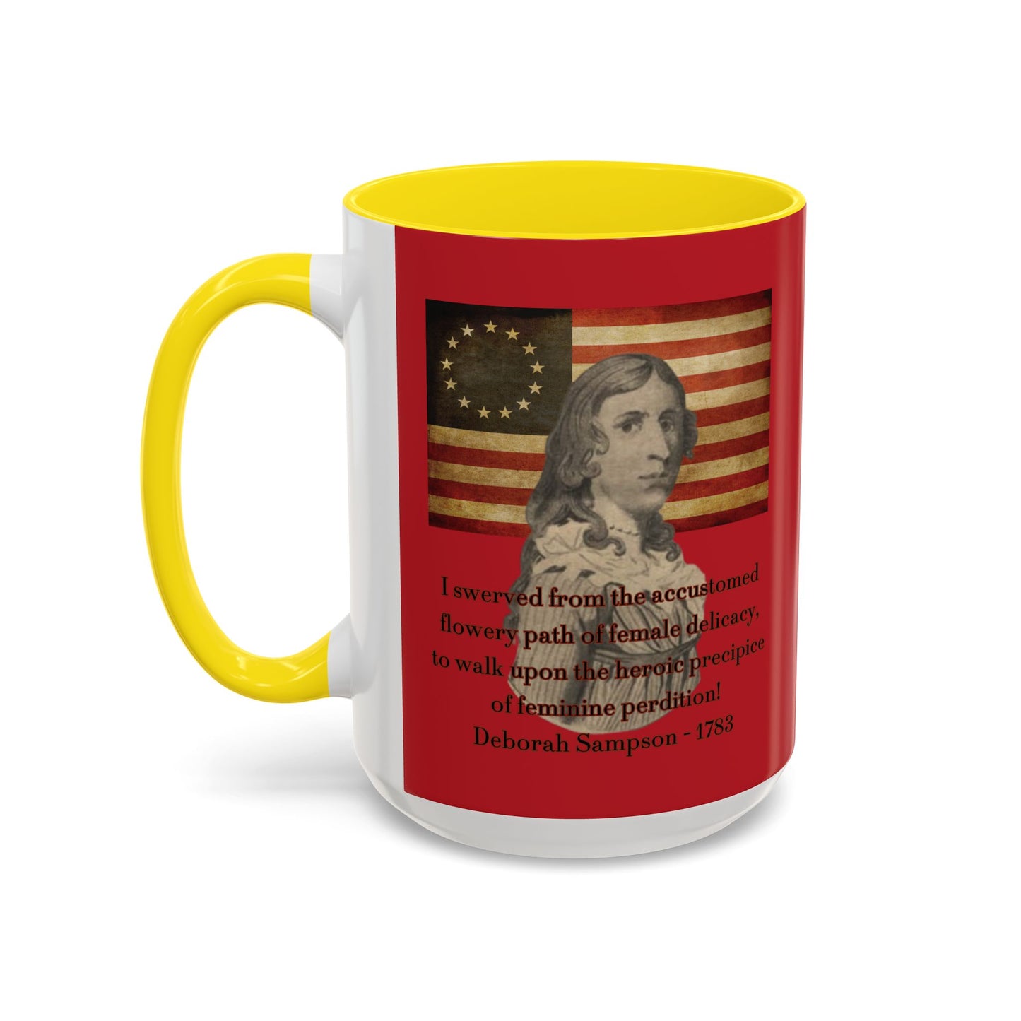 Deborah Sampson, America's Mulan Red Accent Mug by theGreenDragonTavern.shop