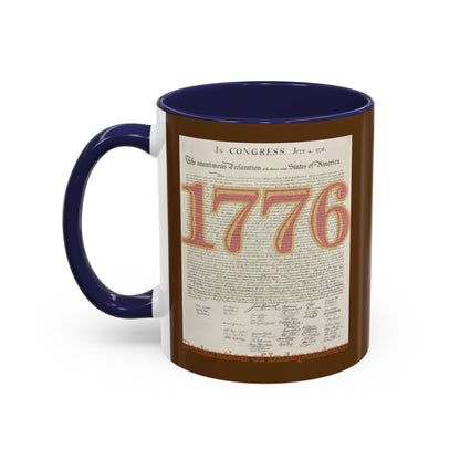 Declaration of Independence Brown Accent Mug by theGreenDragonTavern.shop