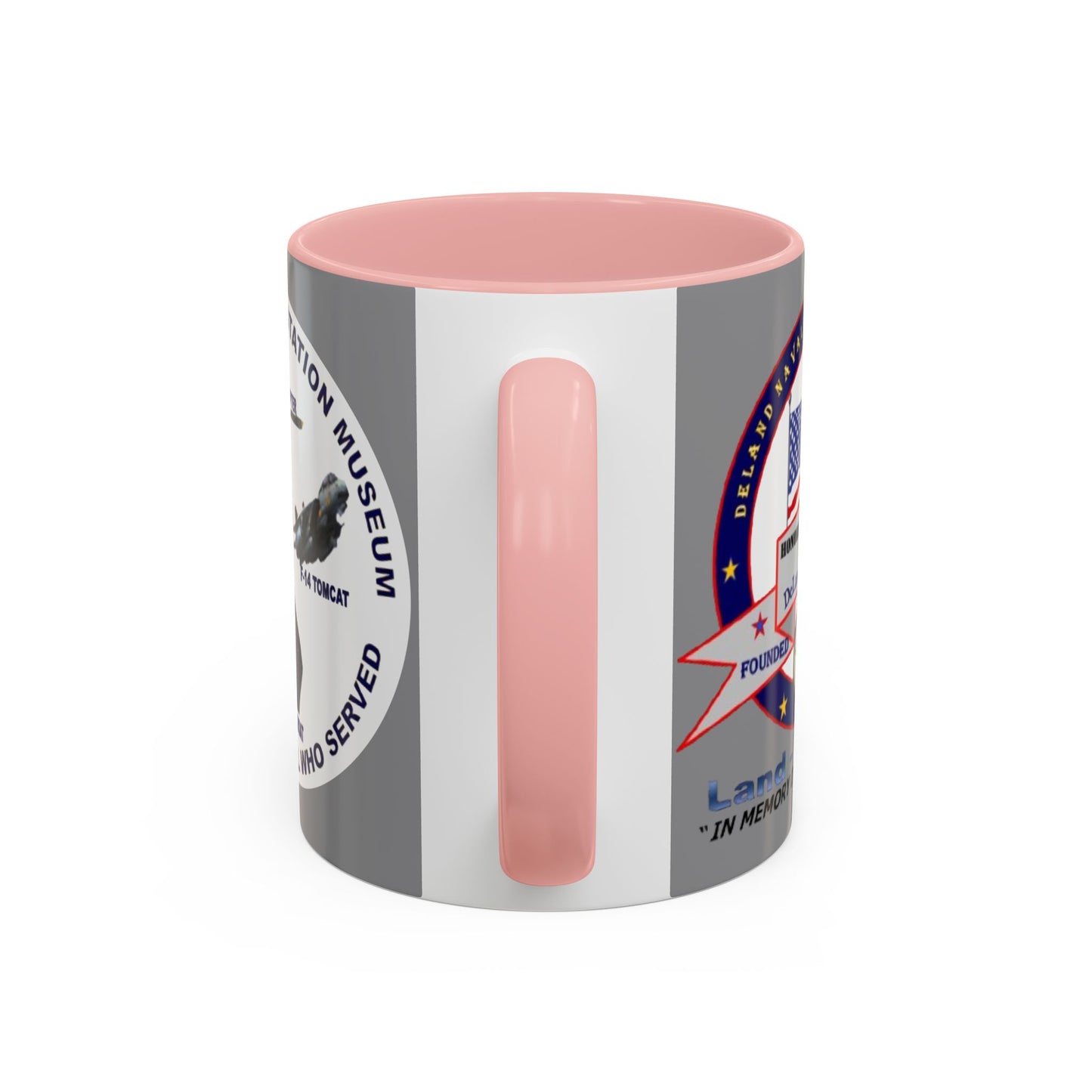 DNASM 2-sided, Founding & Student Art w/WhiteBG Grey Accent Mug by theGreenDragonTavern.shop
