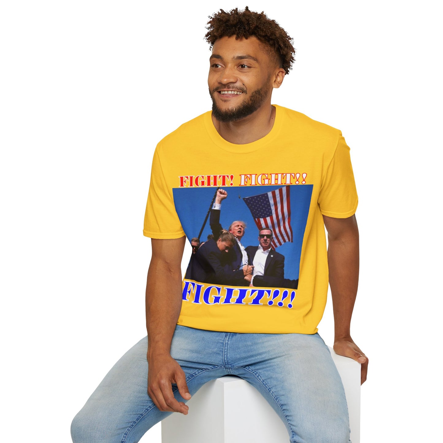 FIGHT! FIGHT!! FIGHT!!! Light colors Unisex T-Shirt by theGreenDragonTavern.shop