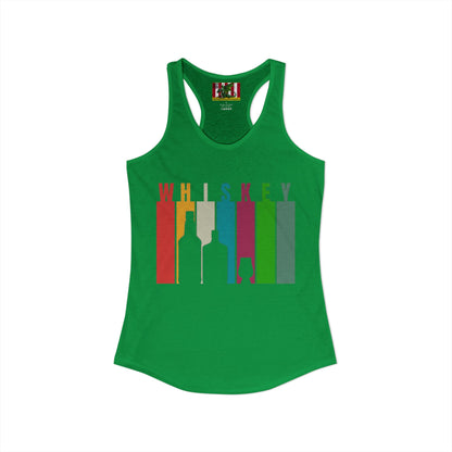 Whiskey spelled with an 'e' Women's Racerback Tank Top by theGreenDragonTavern.shop