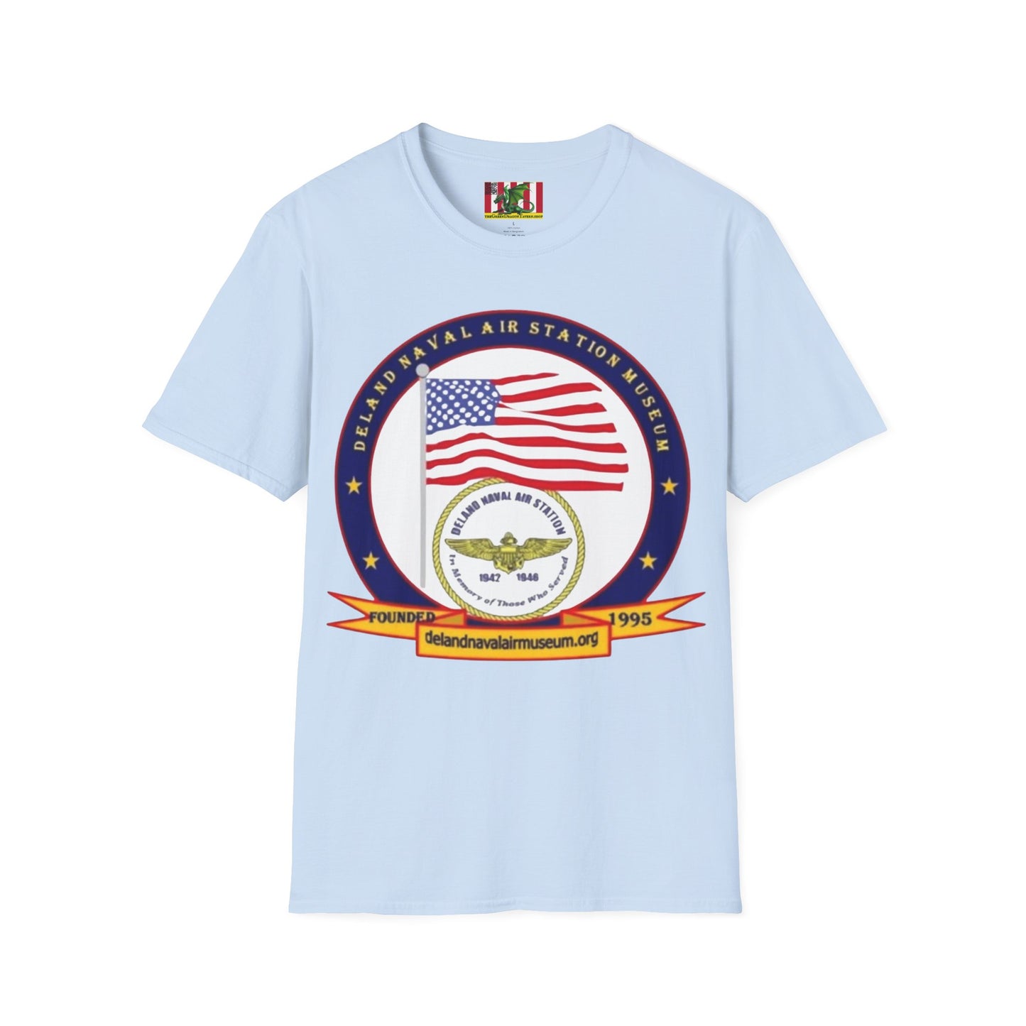 DeLand Naval Air Station Museum Lighter Colors Unisex T-Shirt by theGreenDragonTavern.shop