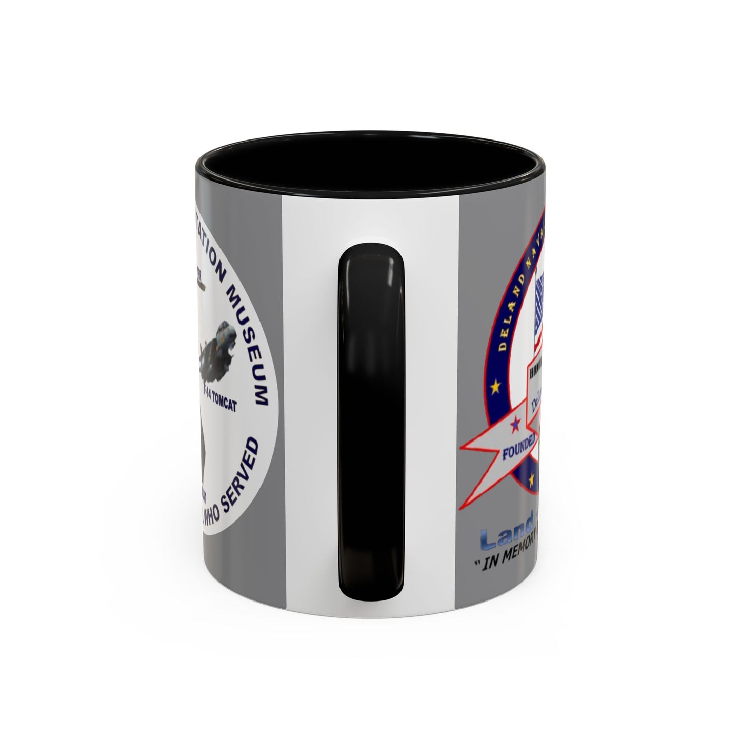 DNASM 2-sided, Founding & Student Art w/WhiteBG Grey Accent Mug by theGreenDragonTavern.shop