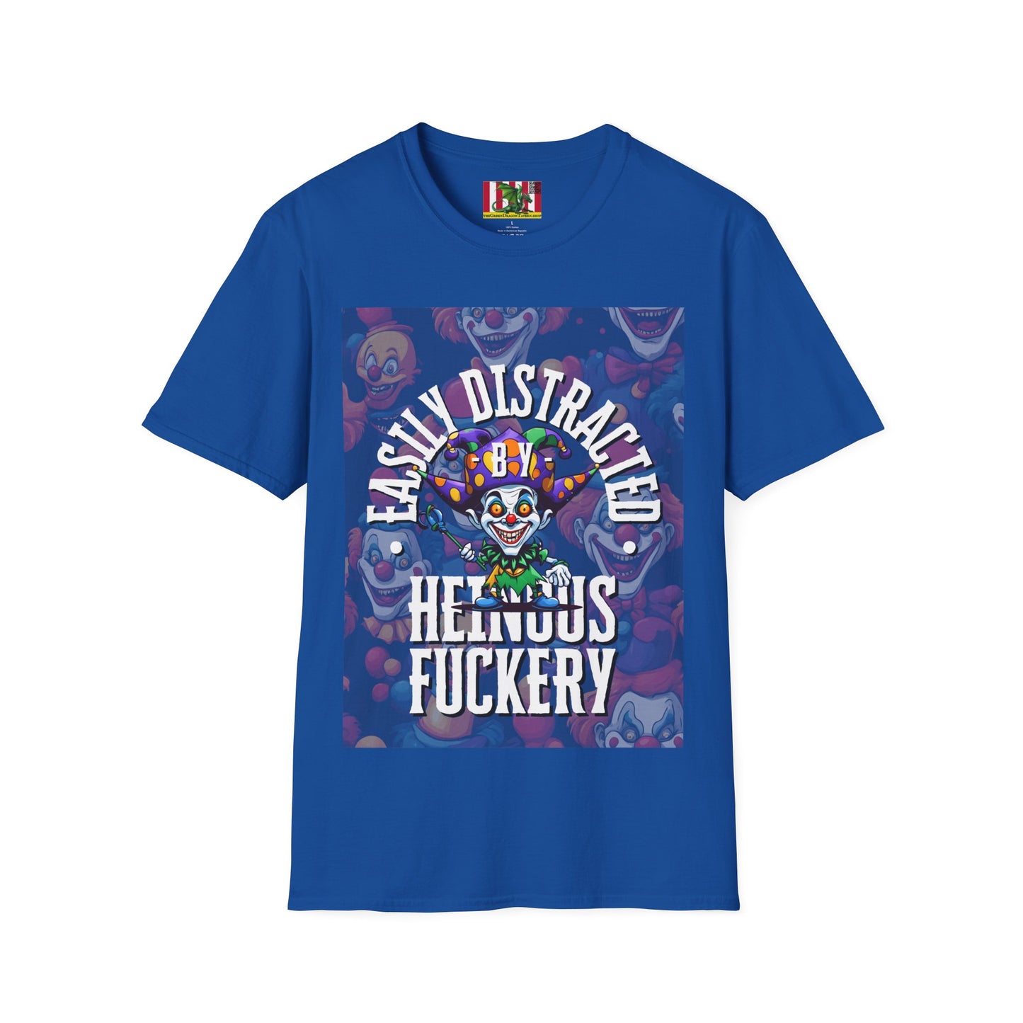 Easily Distracted by Heinous Fuckery Little Jincs DKcolors Unisex T-Shirt by theGreenDragonTavern.shop