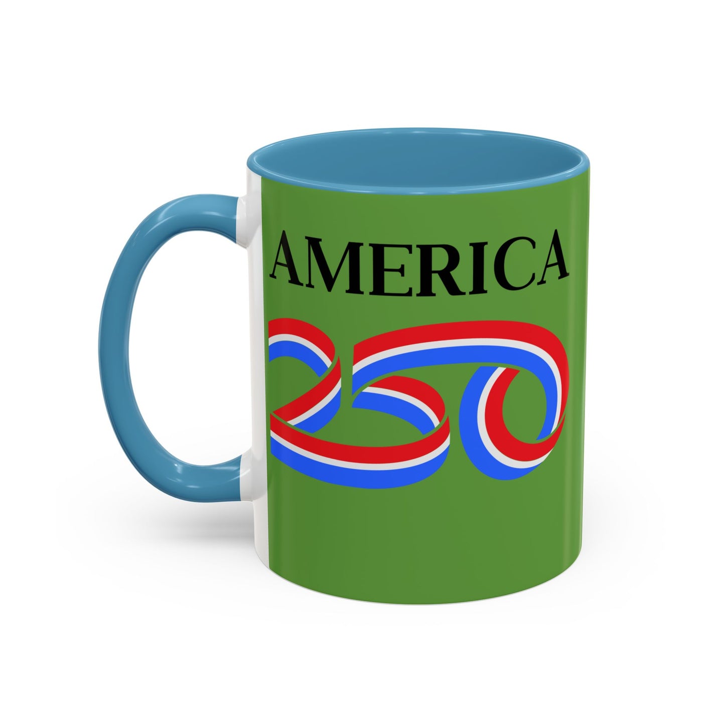 America 250 Green Accent Mug by theGreenDragonTavern.shop