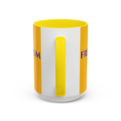 Freedom, Yellow Accent Mug by theGreenDragonTavern.shop