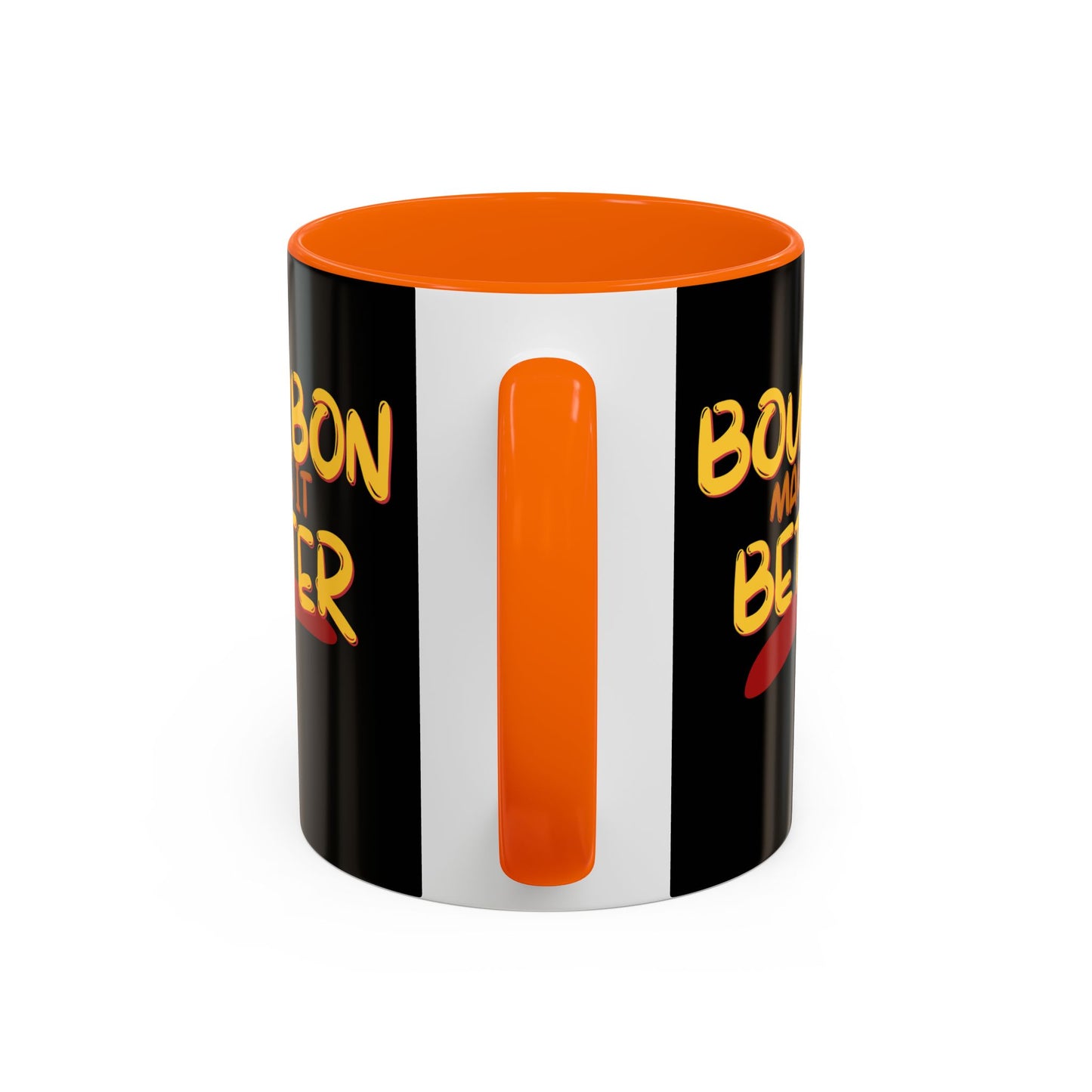 Bourbon makes it better Accent Mug by theGreenDragonTavern.shop