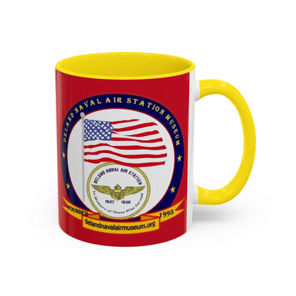 DeLand Naval Air Station Museum Red Accent Mug by theGreenDragonTavern.shop