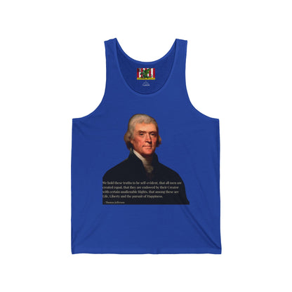 We hold these truths to be self-evident Unisex Jersey Tank Top by theGreenDragonTavern.shop