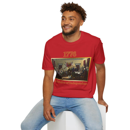 Declaration of Independence Light colors Unisex T-Shirt by theGreenDragonTavern.shop