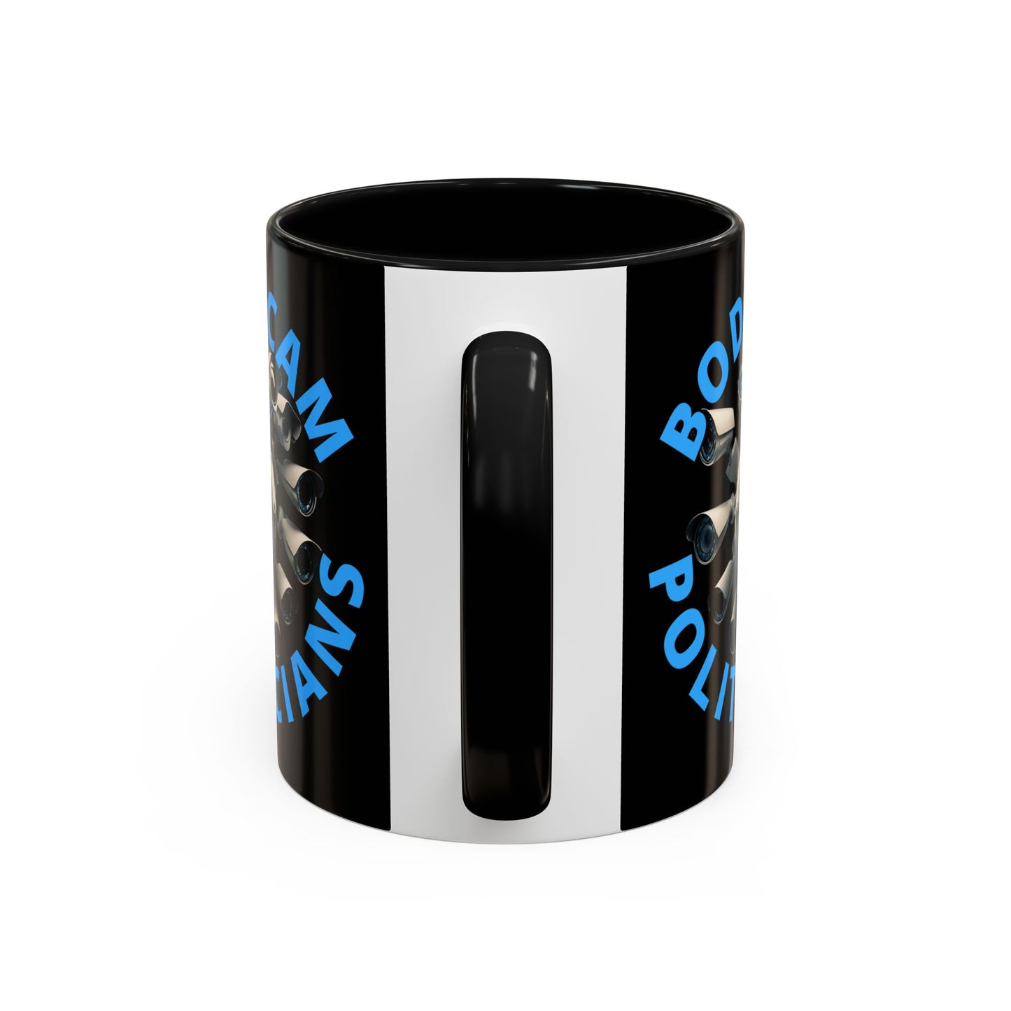 Bodycam the Politicians Cameras Black Accent Mug by theGreenDragonTavern.shop